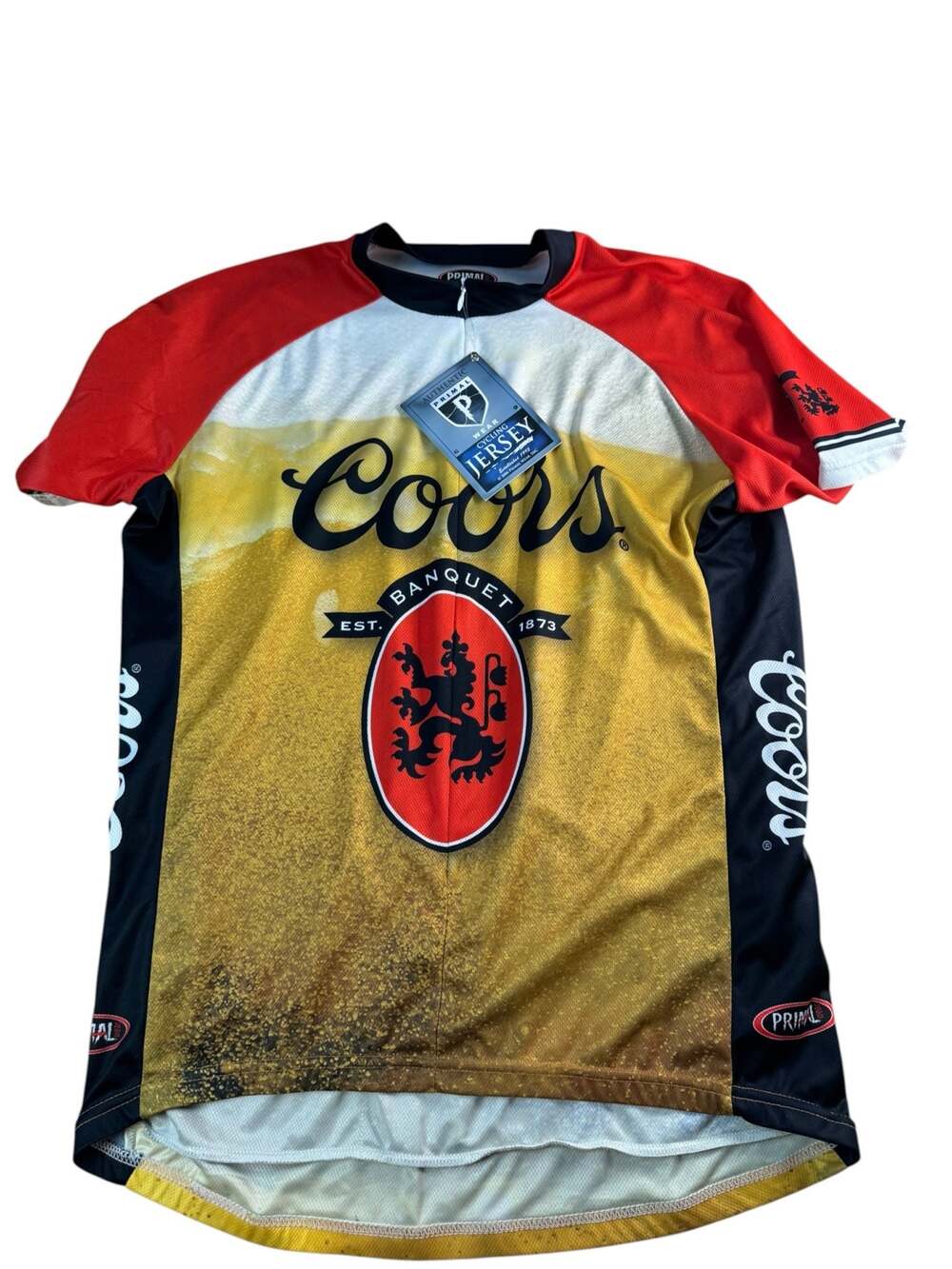 Primal Wear Coors Banquet Cycling Jersey XL New with Tags